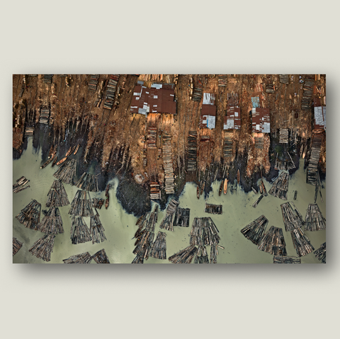 Postkaart WATER - Edward Burtynsky