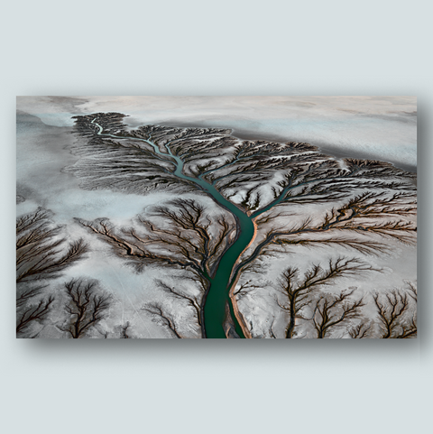 Postkaart Water, Edward Burtynsky